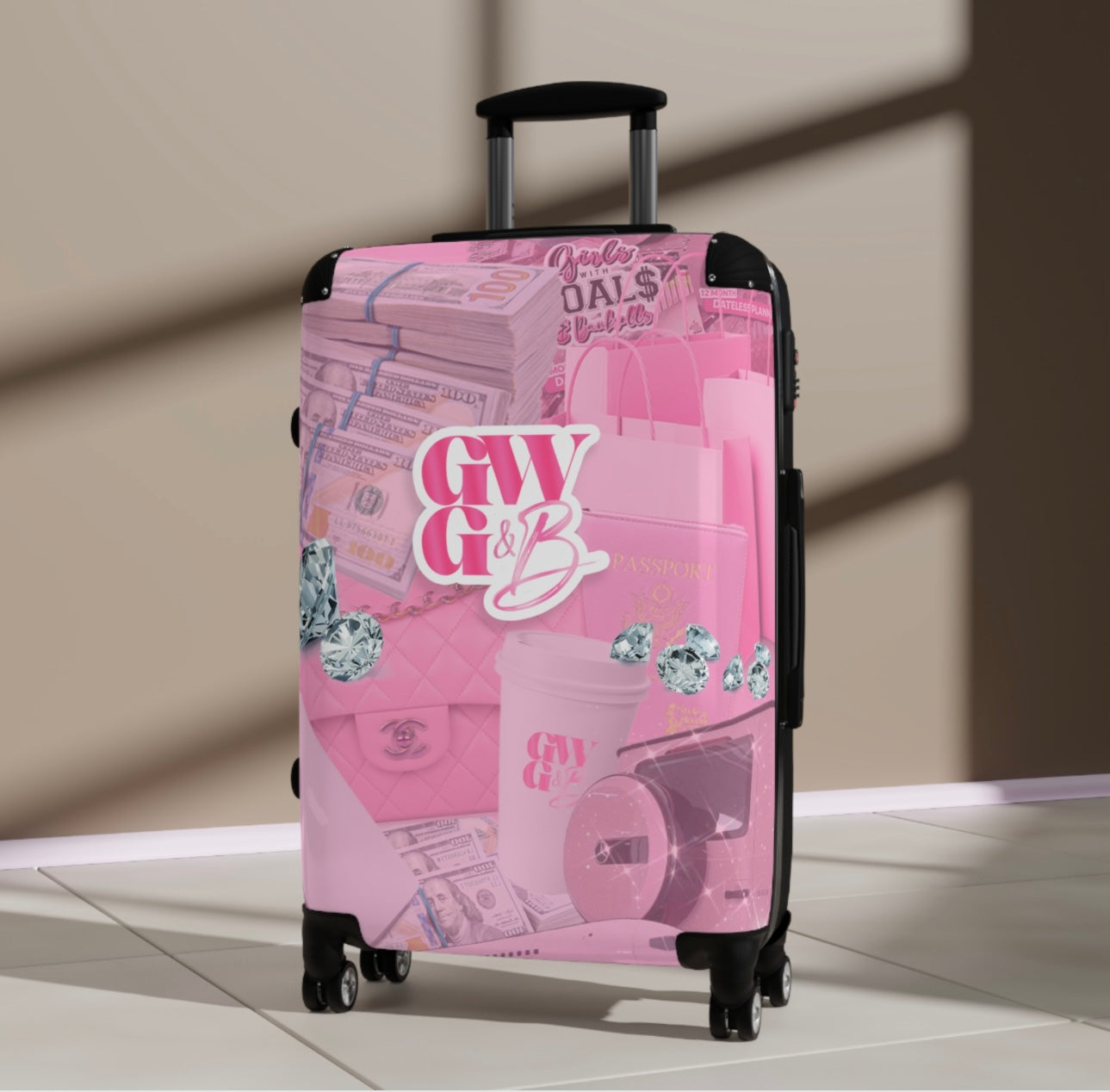 Girls With Goals Rolling Suit Case