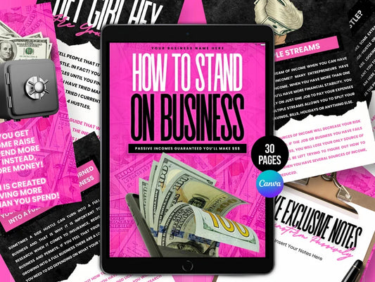 How To Stand On Business DYF 30 Page Resellable Ebook!